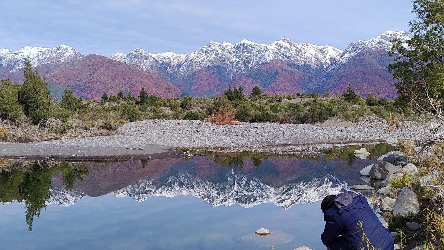 Muestreo de Didymo en Antuco, Chile<